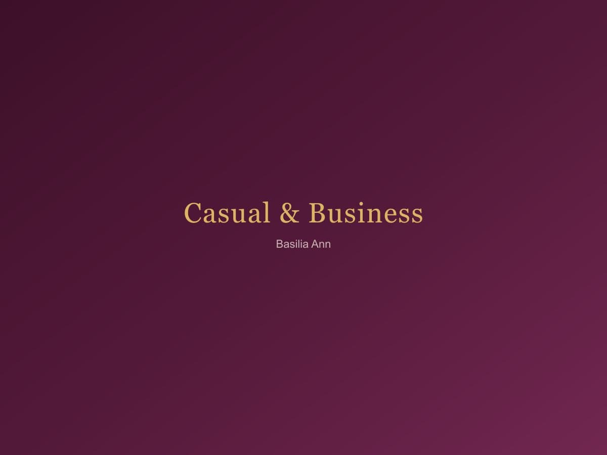 Casual & Business